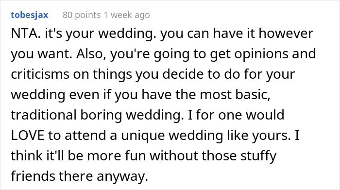 “AITA For Not Changing My Wedding Theme?” “AITA For Not Changing My Wedding Theme?”