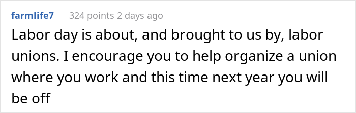 Person Asks The Internet "Can Someone Tell Me Why I’m Working On Labor Day?" And People Chime In Person Asks The Internet "Can Someone Tell Me Why I’m Working On Labor Day?" And People Chime In