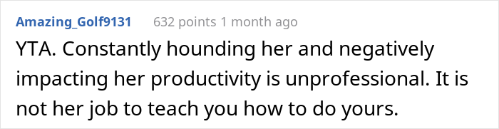 26 Y.O. Woman Reports Her Coworker To HR For Creating "An Overly Hostile Work Environment," Folks Online Call Her The Jerk 26 Y.O. Woman Reports Her Coworker To HR For Creating "An Overly Hostile Work Environment," Folks Online Call Her The Jerk