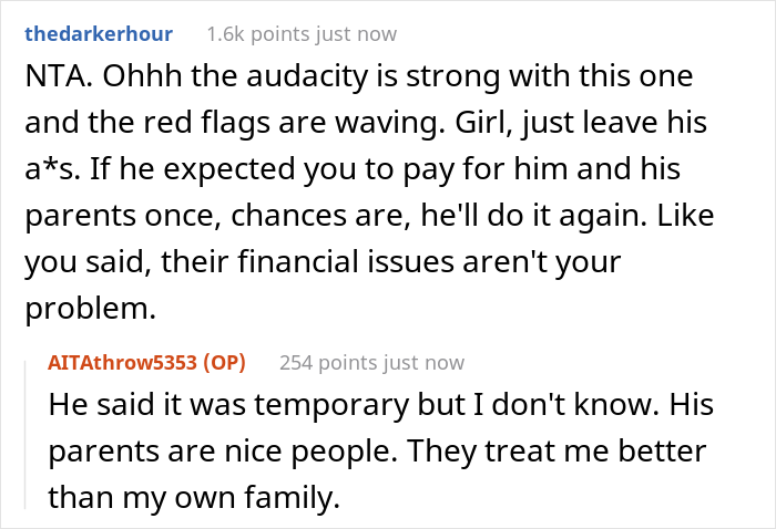 Woman Slammed For Walking Out On Boyfriend And His Parents After She Refused To Finance Their Restaurant Meals Woman Slammed For Walking Out On Boyfriend And His Parents After She Refused To Finance Their Restaurant Meals