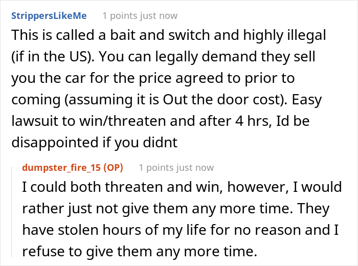 Buyers Maliciously Comply When Car Dealership Gives Them The Ultimatum “Take It Or Leave It”