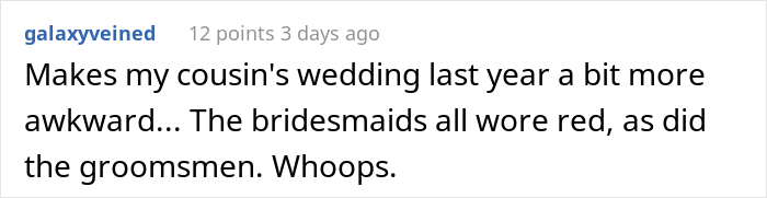 Woman Wears Red Dress To Cousin's Wedding To Show That She Slept With The Groom First, But The Bride Outsmarts Her Woman Wears Red Dress To Cousin's Wedding To Show That She Slept With The Groom First, But The Bride Outsmarts Her
