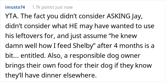 Guy Prepares Dinner For His Girlfriend, Gets Mad When She Decides To Feed Her Dog The Leftovers And Asks Her To Leave Guy Prepares Dinner For His Girlfriend, Gets Mad When She Decides To Feed Her Dog The Leftovers And Asks Her To Leave