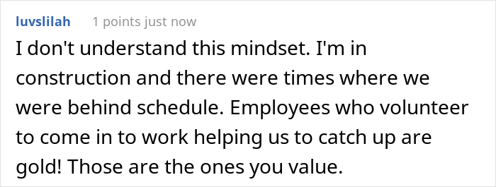 "'You Can't Work Overtime Even Though We're 3000 Behind.' OK, I Won't, Then" "'You Can't Work Overtime Even Though We're 3000 Behind.' OK, I Won't, Then"