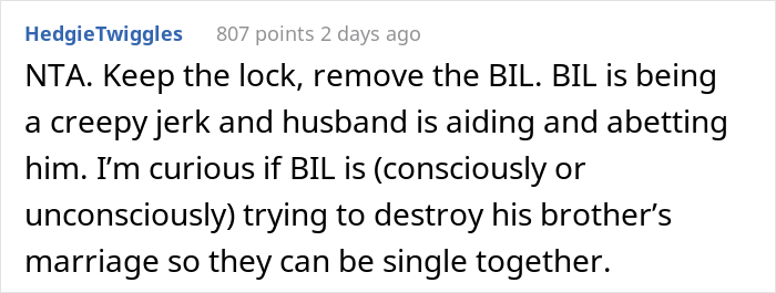 Creepy Man Keeps Walking In On His Sister-In-Law In The Bathroom, Family Drama Ensues Creepy Man Keeps Walking In On His Sister-In-Law In The Bathroom, Family Drama Ensues