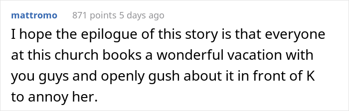 Karen Keeps Demanding Free Things From This Travel Agency Even Though She Already Got A Refund, Gets Embarrassed In Front Of Members Of Her Church Karen Keeps Demanding Free Things From This Travel Agency Even Though She Already Got A Refund, Gets Embarrassed In Front Of Members Of Her Church