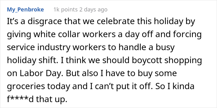 Person Asks The Internet "Can Someone Tell Me Why I’m Working On Labor Day?" And People Chime In Person Asks The Internet "Can Someone Tell Me Why I’m Working On Labor Day?" And People Chime In