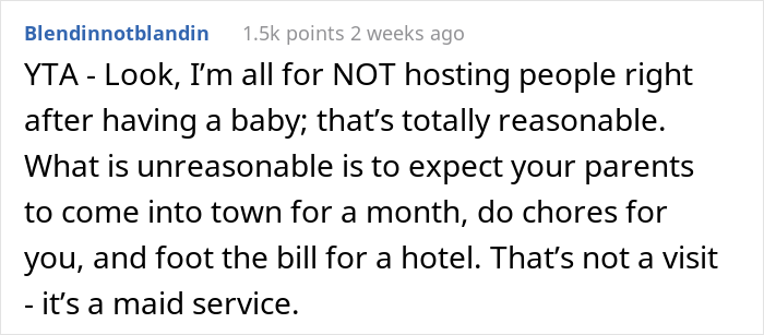 Pregnant Woman Asks For Parents’ Help For A Few Weeks, Refuses To Let Them Stay At Her House Because She Wants Privacy