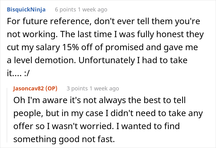 Unemployed Candidate Is Told At The Job Interview That They Should Happily Accept Any Offer Above $0, They Just Stand Up And Leave Unemployed Candidate Is Told At The Job Interview That They Should Happily Accept Any Offer Above $0, They Just Stand Up And Leave