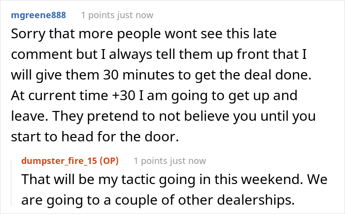 Buyers Maliciously Comply When Car Dealership Gives Them The Ultimatum “Take It Or Leave It”