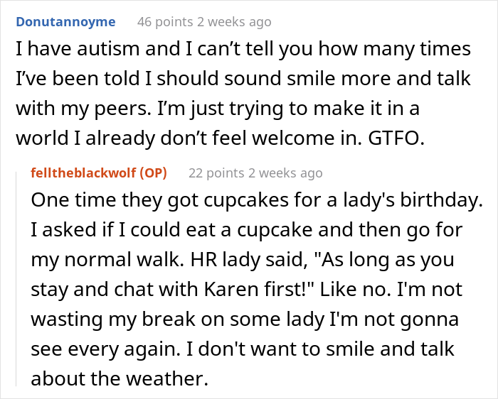 Employee Has Had Enough After Annoying HR Lady Kept Pestering Her About Silly Things And Touching Her Employee Has Had Enough After Annoying HR Lady Kept Pestering Her About Silly Things And Touching Her