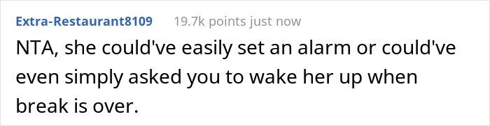 Woman Gets Blasted For Not Waking Up A Pregnant Colleague From Her Nap At The End Of Their Lunch Break Woman Gets Blasted For Not Waking Up A Pregnant Colleague From Her Nap At The End Of Their Lunch Break