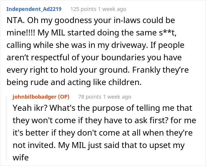 "That Was It": Man Has Had Enough Of In-Laws Visiting Without Notice "That Was It": Man Has Had Enough Of In-Laws Visiting Without Notice