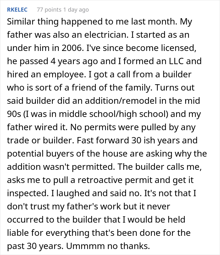 Electrician Is Hired To Guide An Inspector Through A House Avoiding Problematic Places, Does The Complete Opposite Electrician Is Hired To Guide An Inspector Through A House Avoiding Problematic Places, Does The Complete Opposite