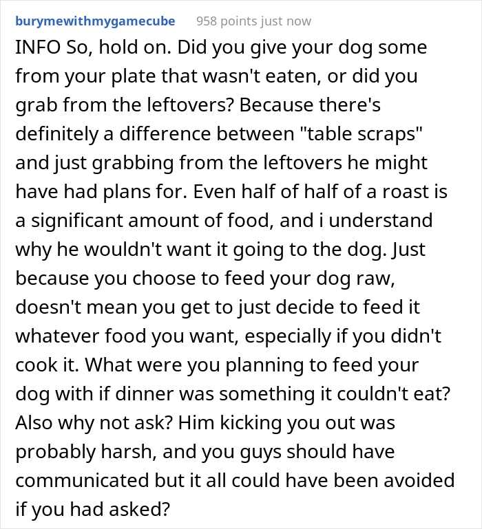 Guy Prepares Dinner For His Girlfriend, Gets Mad When She Decides To Feed Her Dog The Leftovers And Asks Her To Leave Guy Prepares Dinner For His Girlfriend, Gets Mad When She Decides To Feed Her Dog The Leftovers And Asks Her To Leave