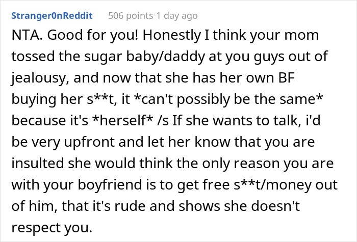 “It’s Not The Same”: Mom Livid Daughter Called Her A “Sugar Baby” Despite Showing The Same Behaviors Herself