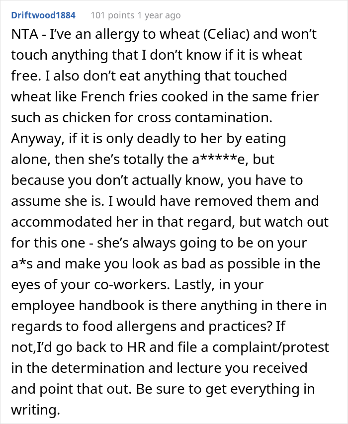 "Am I The Jerk For 'Not Respecting' My Coworker’s Peanut Allergy?" "Am I The Jerk For 'Not Respecting' My Coworker’s Peanut Allergy?"