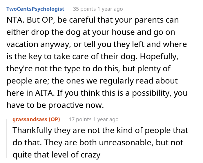 Woman Refuses To Let Down A Client Who Booked A Year In Advance Just So Parents Can Go On A Dog-Free Trip, Gets Called A Jerk Woman Refuses To Let Down A Client Who Booked A Year In Advance Just So Parents Can Go On A Dog-Free Trip, Gets Called A Jerk