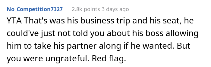 "How Very 1950s Of You": Woman Gets A Reality Check After Taking Husband's First Class Seat And Making Him Fly Coach "How Very 1950s Of You": Woman Gets A Reality Check After Taking Husband's First Class Seat And Making Him Fly Coach