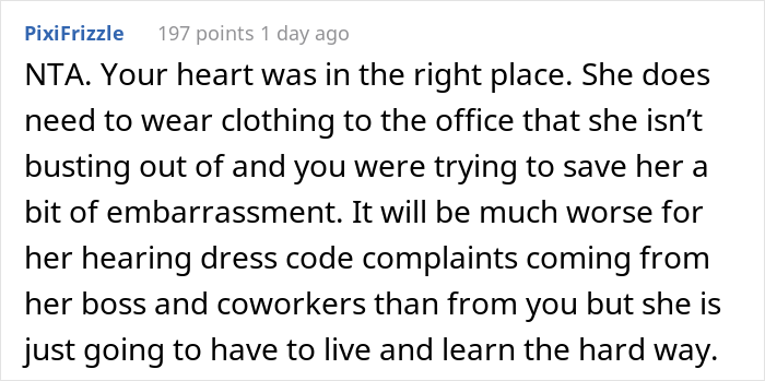 The Internet Shows Support For This Woman Who Called Out Her Overweight Sister For Her Office Job Outfit