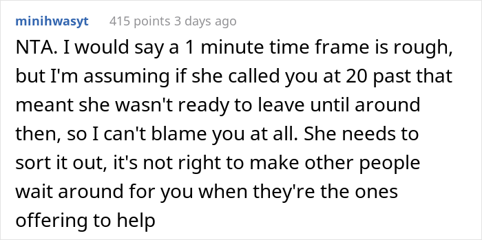 ‘Chronically Late’ Woman Has An Important Appointment, Her Friend Who Was Supposed To Get Her There Leaves When She’s Late