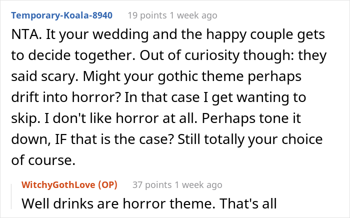 “AITA For Not Changing My Wedding Theme?”