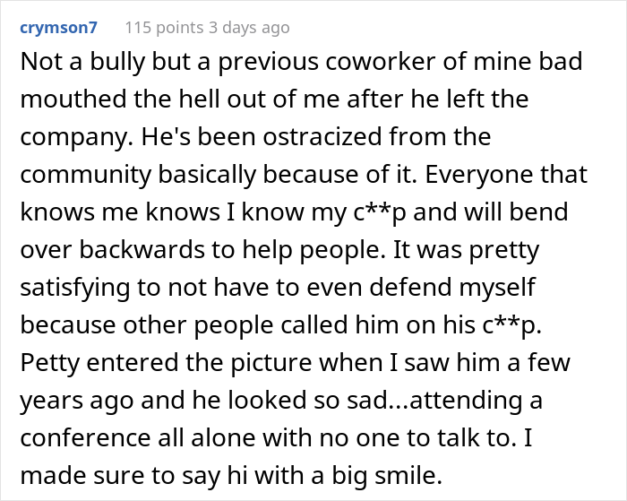 “He Was Gobsmacked”: The Internet Is Applauding This Man For Confronting His Workplace Bully In A Sweet Act Of Petty Revenge “He Was Gobsmacked”: The Internet Is Applauding This Man For Confronting His Workplace Bully In A Sweet Act Of Petty Revenge