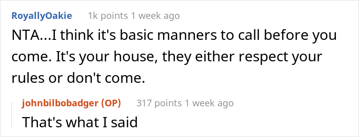 "That Was It": Man Has Had Enough Of In-Laws Visiting Without Notice "That Was It": Man Has Had Enough Of In-Laws Visiting Without Notice