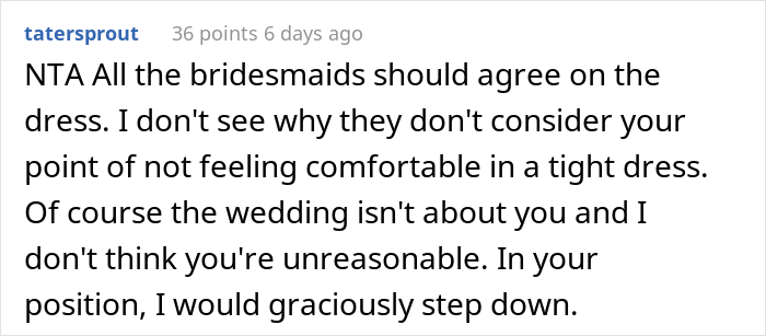 "It Would Be Genuinely Embarrassing For Me To Wear The Dress": Bride Livid After Bridesmaid Drops Out Because Of The Dress "It Would Be Genuinely Embarrassing For Me To Wear The Dress": Bride Livid After Bridesmaid Drops Out Because Of The Dress