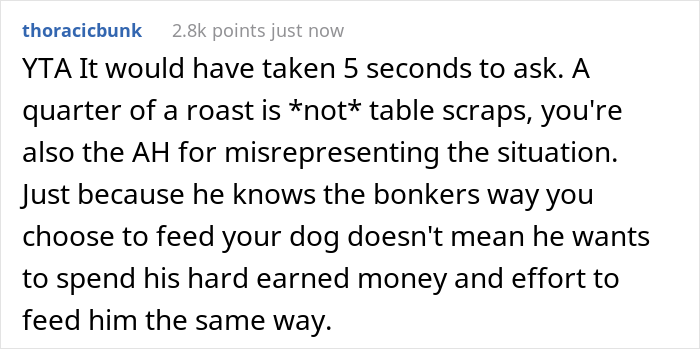 Guy Prepares Dinner For His Girlfriend, Gets Mad When She Decides To Feed Her Dog The Leftovers And Asks Her To Leave Guy Prepares Dinner For His Girlfriend, Gets Mad When She Decides To Feed Her Dog The Leftovers And Asks Her To Leave