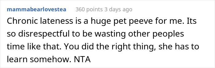 ‘Chronically Late’ Woman Has An Important Appointment, Her Friend Who Was Supposed To Get Her There Leaves When She’s Late