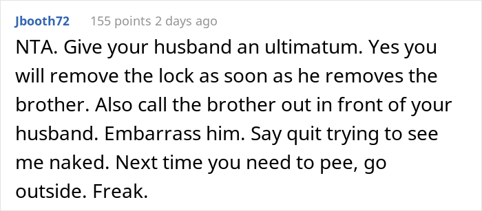 Creepy Man Keeps Walking In On His Sister-In-Law In The Bathroom, Family Drama Ensues Creepy Man Keeps Walking In On His Sister-In-Law In The Bathroom, Family Drama Ensues
