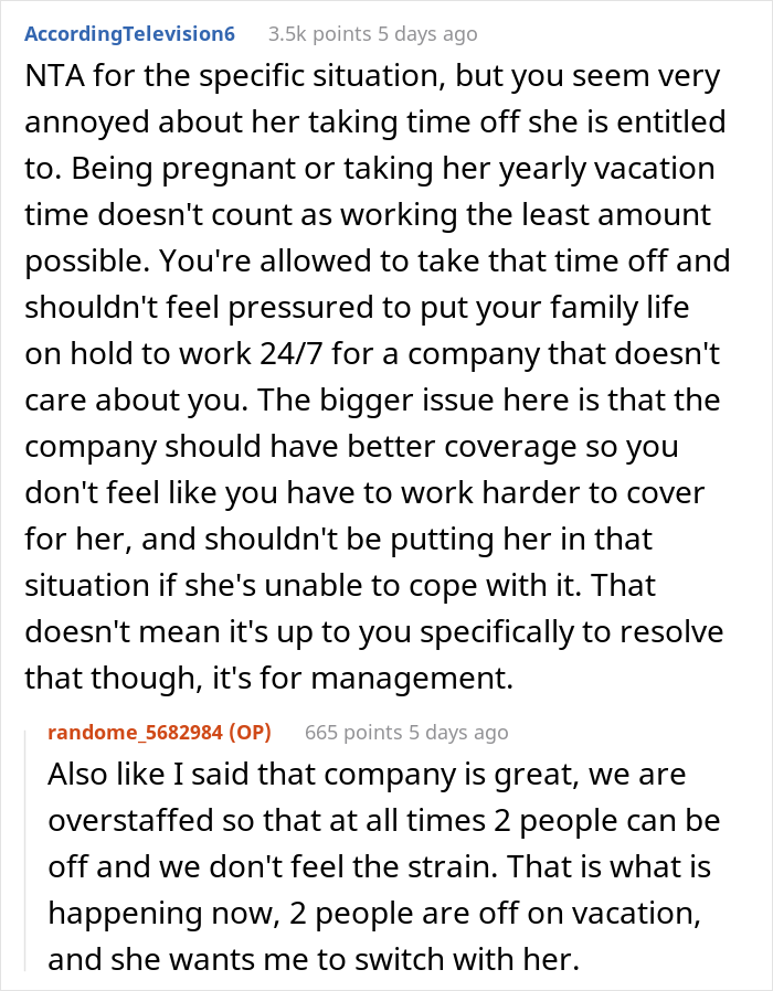 Childfree Woman Wonders If She's A Jerk For Refusing To Help Out Coworker With 5 Kids Childfree Woman Wonders If She's A Jerk For Refusing To Help Out Coworker With 5 Kids