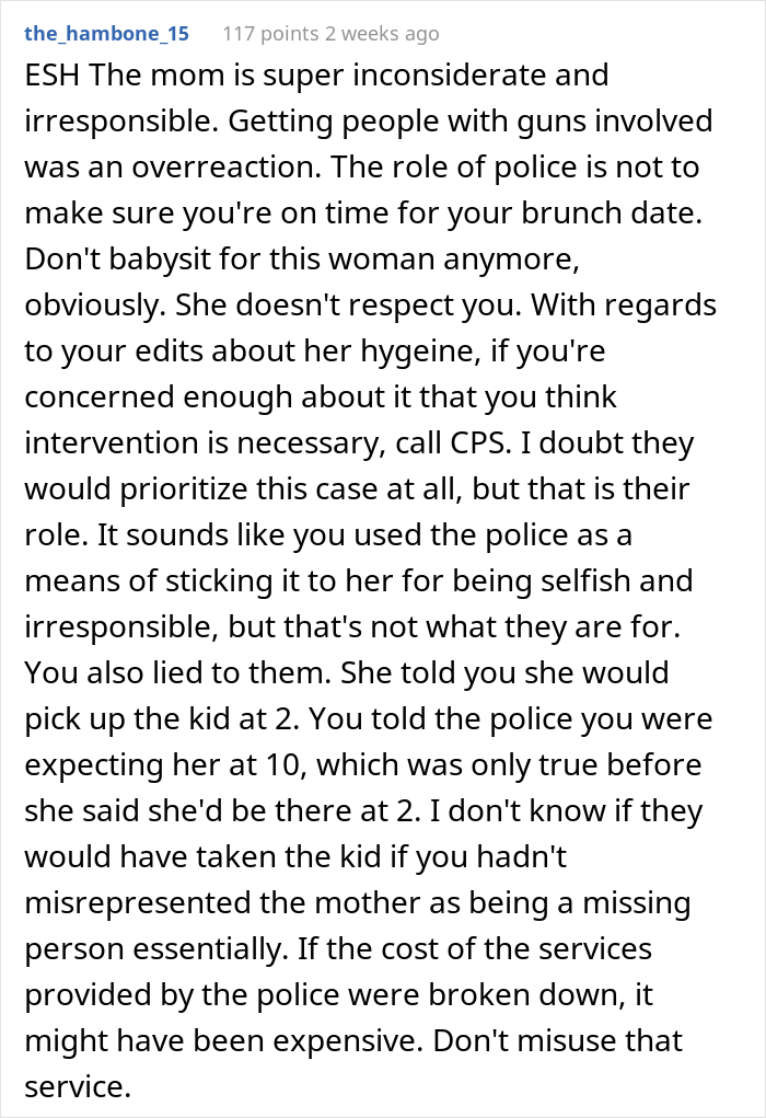 Babysitter Is Fed Up With No-Show Mom, Calls The Cops And They Take The Kid Babysitter Is Fed Up With No-Show Mom, Calls The Cops And They Take The Kid