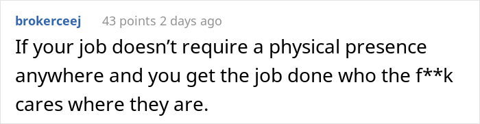 Boss Refuses To Admit To His Hilariously Dumb Mistake, Enforces An Absurd Work-From-Home Policy Instead Boss Refuses To Admit To His Hilariously Dumb Mistake, Enforces An Absurd Work-From-Home Policy Instead