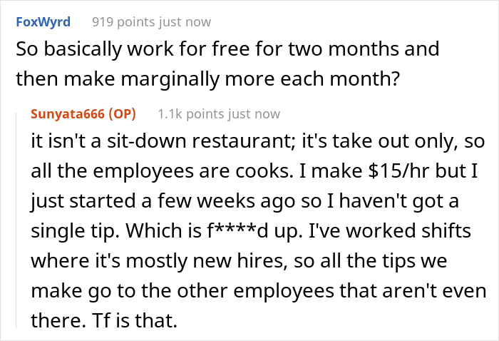 Restaurant Won't Give Their New Employees Tips Until They've Worked There For 6 Months, They Will Be Getting A Fixed Amount