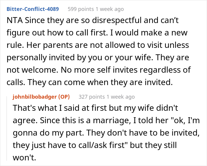 "That Was It": Man Has Had Enough Of In-Laws Visiting Without Notice