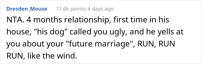 Woman Storms Out From A Dinner With Boyfriend After He Claims His Dog Thinks She's Ugly Woman Storms Out From A Dinner With Boyfriend After He Claims His Dog Thinks She's Ugly