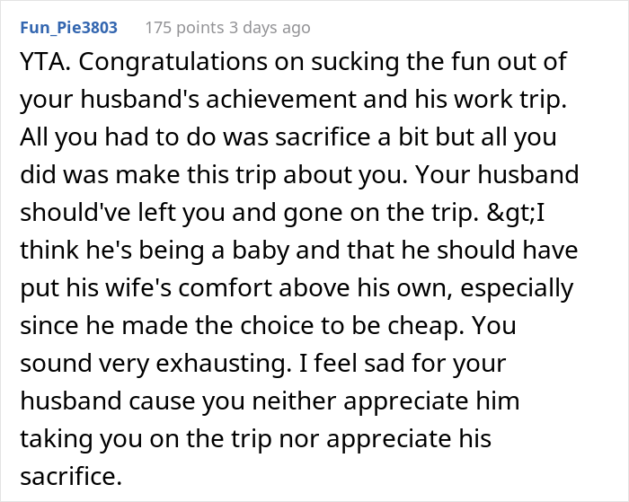"How Very 1950s Of You": Woman Gets A Reality Check After Taking Husband's First Class Seat And Making Him Fly Coach "How Very 1950s Of You": Woman Gets A Reality Check After Taking Husband's First Class Seat And Making Him Fly Coach
