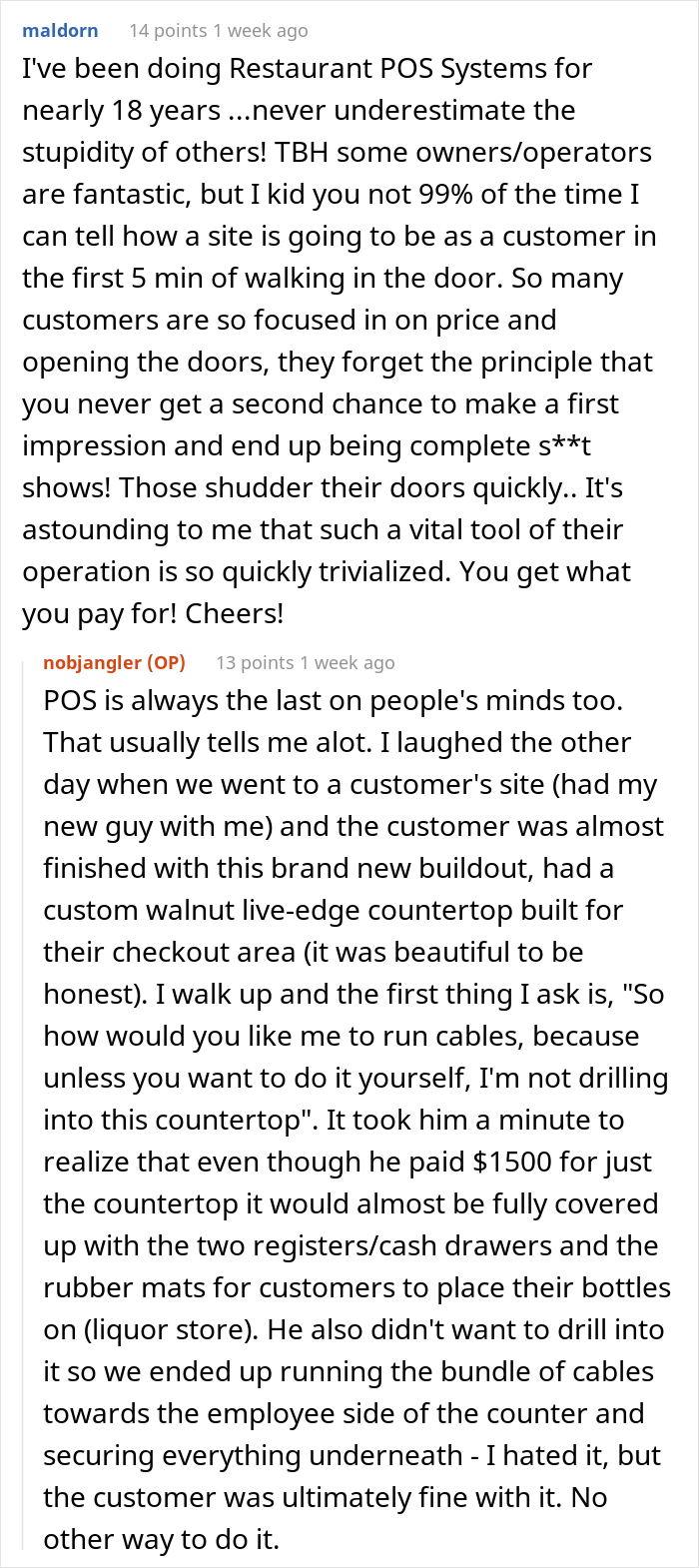 Stuck-Up Cafe Owner Messes With A Sale Systems Vendor And Loses, Regrets His Words After They Come In And Pack Everything Up