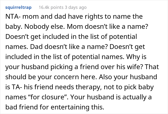Woman Chooses To Die On The Hill Of Not Allowing Her Husband’s Infertile Friend To Give Her Child A Name He Likes Woman Chooses To Die On The Hill Of Not Allowing Her Husband’s Infertile Friend To Give Her Child A Name He Likes