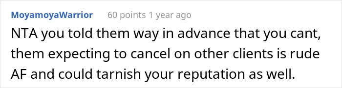 Woman Refuses To Let Down A Client Who Booked A Year In Advance Just So Parents Can Go On A Dog-Free Trip, Gets Called A Jerk Woman Refuses To Let Down A Client Who Booked A Year In Advance Just So Parents Can Go On A Dog-Free Trip, Gets Called A Jerk