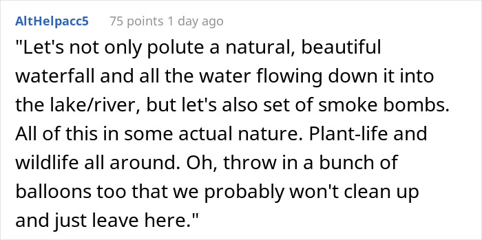 Couple Thought It Was A Good Idea To Dye A Whole Waterfall For Their Gender Reveal Party Couple Thought It Was A Good Idea To Dye A Whole Waterfall For Their Gender Reveal Party
