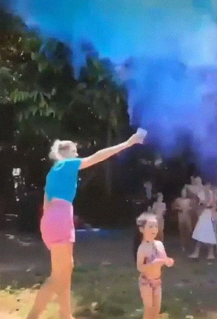 Couple Thought It Was A Good Idea To Dye A Whole Waterfall For Their Gender Reveal Party Couple Thought It Was A Good Idea To Dye A Whole Waterfall For Their Gender Reveal Party
