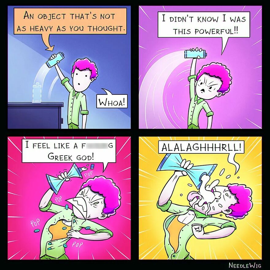 Artist Makes Dark Humor Comics That Explore The Most Cursed Desires (49 New Pics)