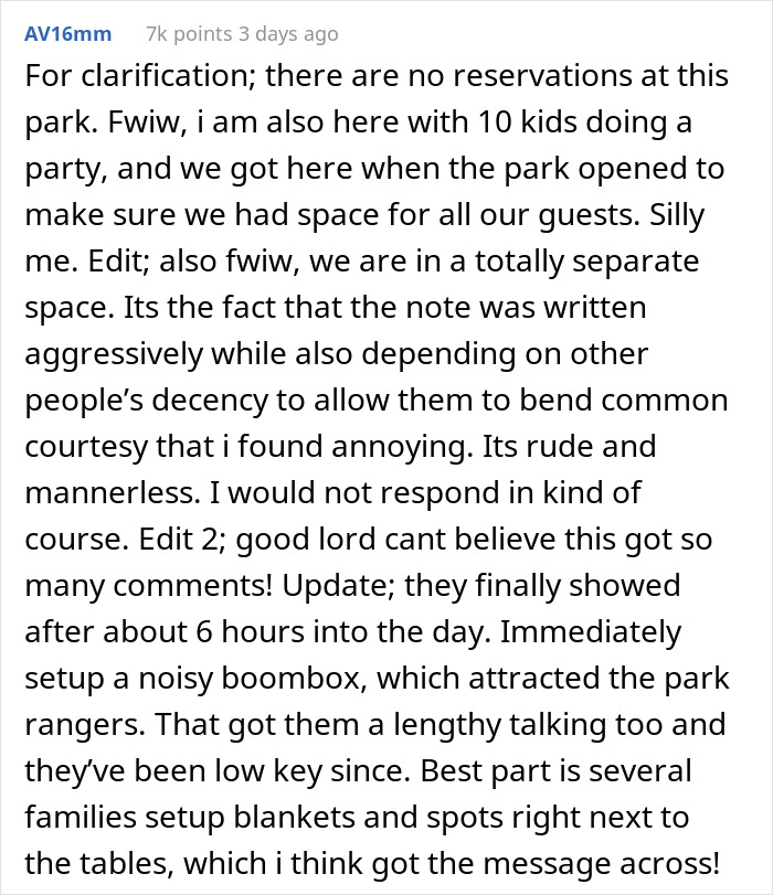 "Don't Be The One To Mess It Up": Entitled Note On Public Park Benches Asks People To Not Sit There Because Of A Kid's Birthday "Don't Be The One To Mess It Up": Entitled Note On Public Park Benches Asks People To Not Sit There Because Of A Kid's Birthday