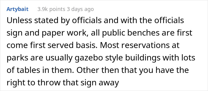 "Don't Be The One To Mess It Up": Entitled Note On Public Park Benches Asks People To Not Sit There Because Of A Kid's Birthday "Don't Be The One To Mess It Up": Entitled Note On Public Park Benches Asks People To Not Sit There Because Of A Kid's Birthday