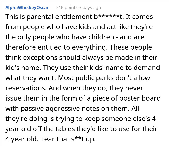"Don't Be The One To Mess It Up": Entitled Note On Public Park Benches Asks People To Not Sit There Because Of A Kid's Birthday "Don't Be The One To Mess It Up": Entitled Note On Public Park Benches Asks People To Not Sit There Because Of A Kid's Birthday