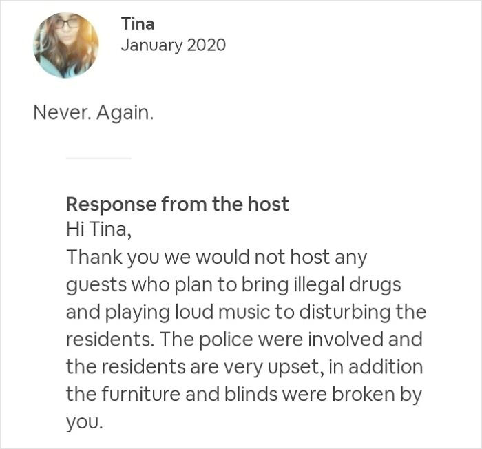 When You Mess Up An Airbnb And Write A Bad Review