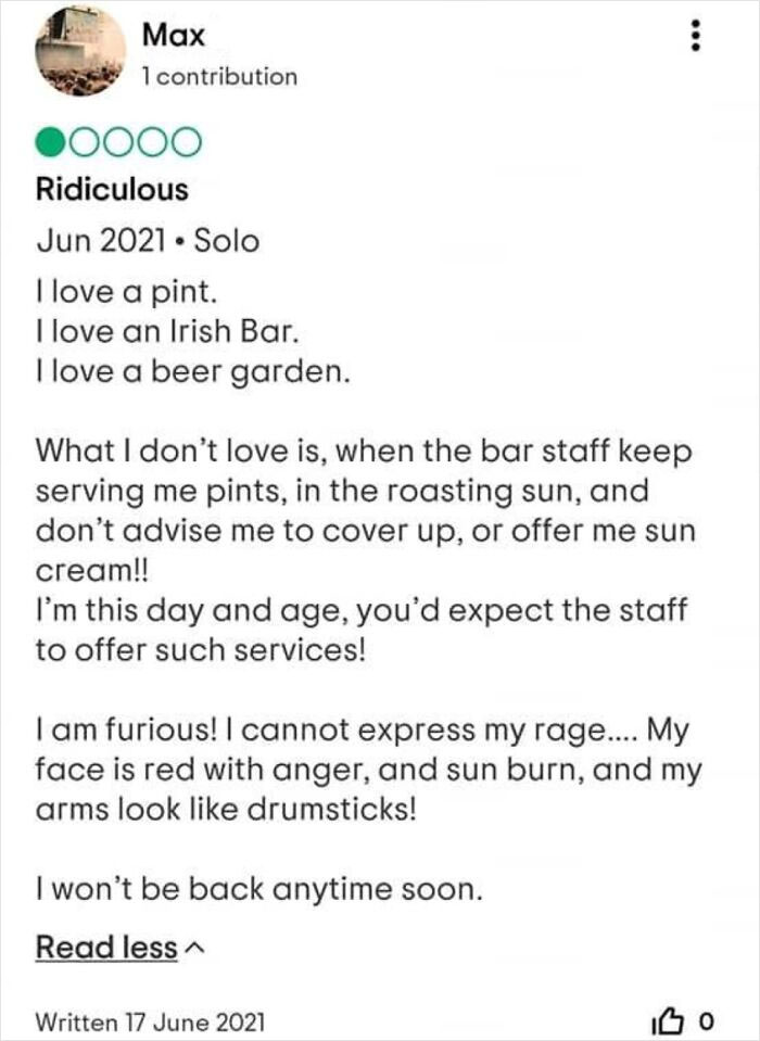 A Review On A Friend's Bar